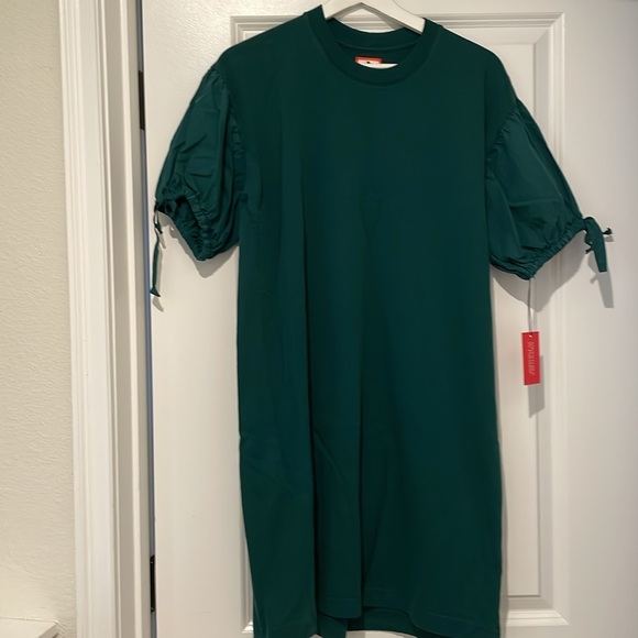 Adventures in paradise green shirt dress small NWT - Picture 3 of 8